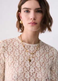 Top in pizzo stretch