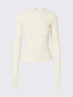 Top in pizzo stretch