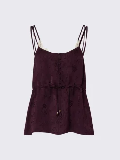 Top lingerie in raso jacquard