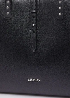 Tote bag grande con borchie