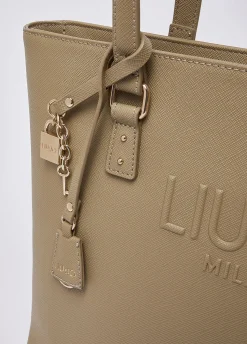 Tote bag grande con charm