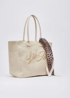 Tote bag grande con foulard