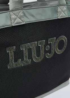 Tote bag in nylon opaco