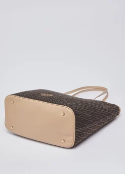 Tote bag in tessuto jacquard