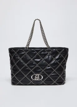 Tote bag LaPuffy grande con catene