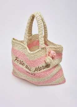 Tote bag media a righe