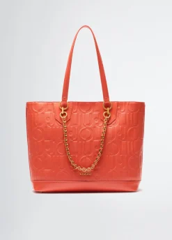 Tote bag media con catena decorativa
