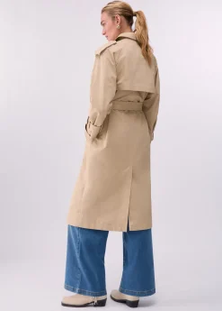 Trench con ricami gioiello
