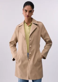 Trench lungo con cintura