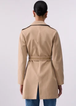 Trench lungo con cintura