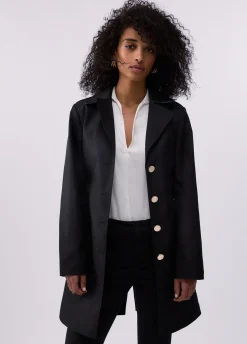 Trench lungo con cintura