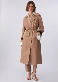 Trench lungo con cintura