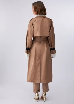 Trench lungo con cintura