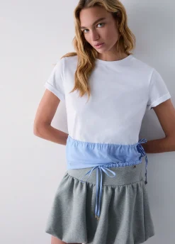 T-shirt con coulisse