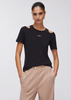 T-shirt con cut-out
