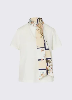 T-shirt con foulard
