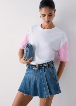 T-shirt con foulard
