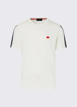 T-shirt con inserto stampato