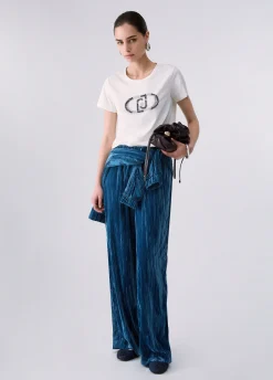T-shirt con logo monogram