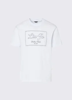 T-shirt con logo ricamato