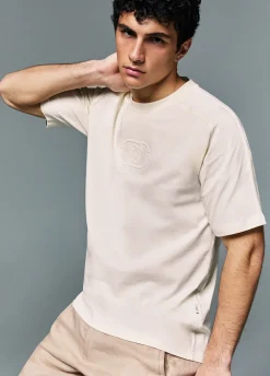 T-shirt con maxi logo