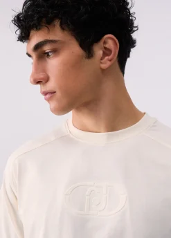 T-shirt con maxi logo