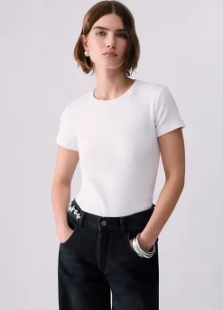 T-shirt con patch logo