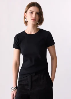 T-shirt con patch logo