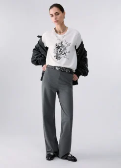 T-shirt con procione rock