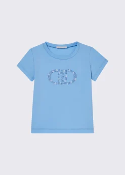 T-shirt con ricami gioiello