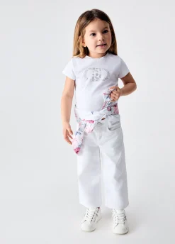 T-shirt con ricami gioiello