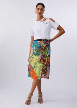 T-shirt con ricami gioiello