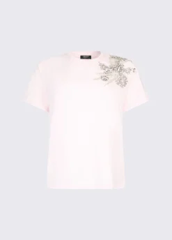 T-shirt con ricamo gioiello