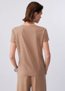 T-shirt con scollo a V