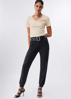 T-shirt con scollo a V