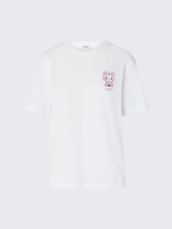T-shirt con stampa dietro