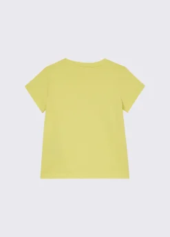 T-shirt con stampa e castoni