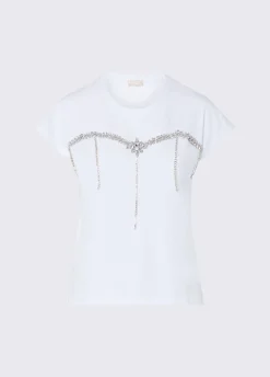 T-shirt con strass
