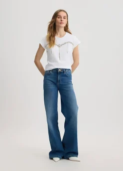 T-shirt con strass