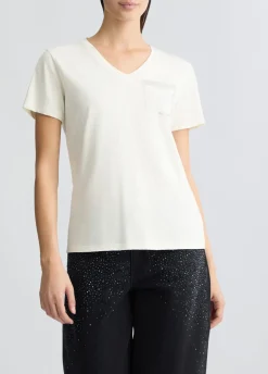 T-shirt con strass