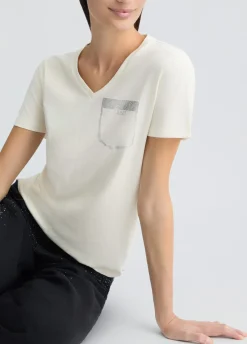 T-shirt con strass