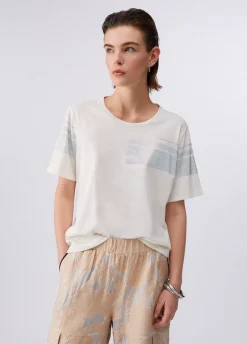 T-shirt con strass