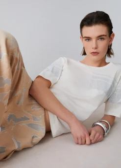 T-shirt con strass