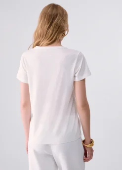 T-shirt con strass