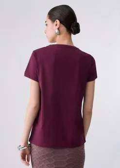 T-shirt con strass