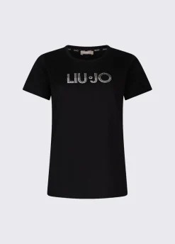 T-shirt con strass