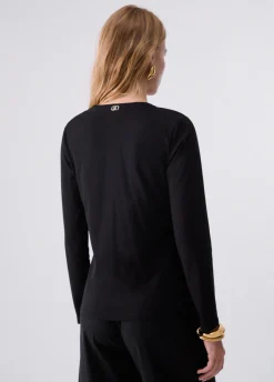 T-shirt con stringhe