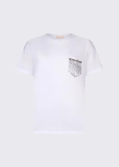 T-shirt con tasca gioiello