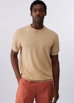 T-shirt in crêpe di cotone