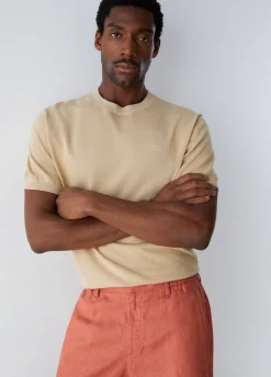 T-shirt in crêpe di cotone